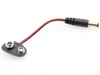 Adaptador 9V a Jack Alimentacin 5.5x2.1mm Positivo Interior