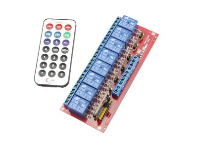 Infrared Remote Control Relay Module 8 Channels