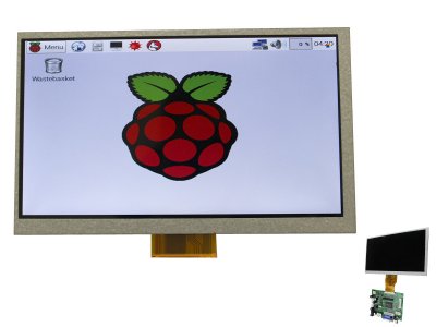 Display LCD 7" 800x480 HDMI/VGA/NTSC/PAL