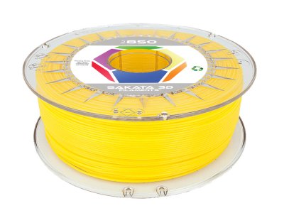 Rollo Filamento PLA Amarillo 1.75mm Sakata 3D 850 Bobina 1kg