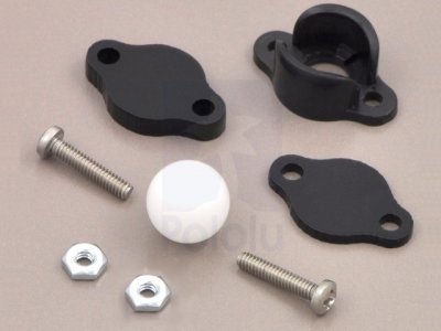 Ball Caster with 3/8" Plastic Ball Pololu