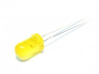 Led 5 mm estndar amarillo