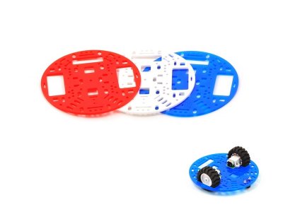 Chasis Para Robot 127mm Azul