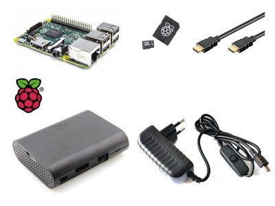 Kit Raspberry Pi 3 B+ 2018 con Caja, Alimentador, MicroSD y HDMI