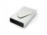 Caja montajes electrónicos aluminio 113x70x25mm