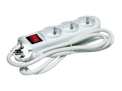 Regleta de Alimentacin 3 Tomas con Interruptor