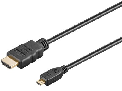 Cable HDMI Macho Micro HDMI Macho Negro 1.5m