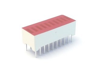 Barra de 10 leds color rojo 5,08 X 1,78 mm